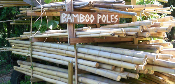 Japanese Timber Bamboo Poles